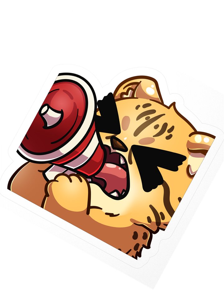 Yell Cheetah Sticker product image (5)