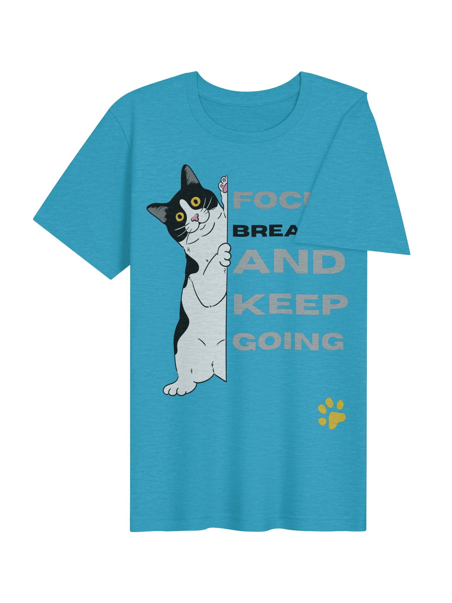 Focus and Keep Going Cat Tee product image (3)