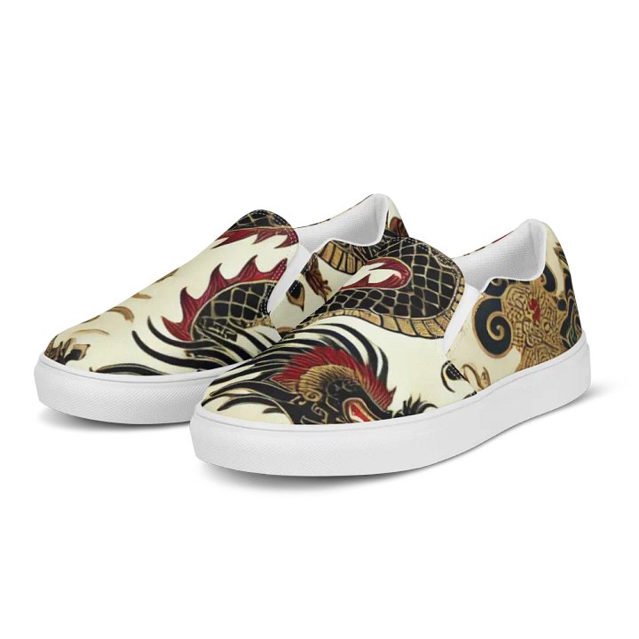 Dragon Blossom Slip-On Canvas Shoes product image (2)