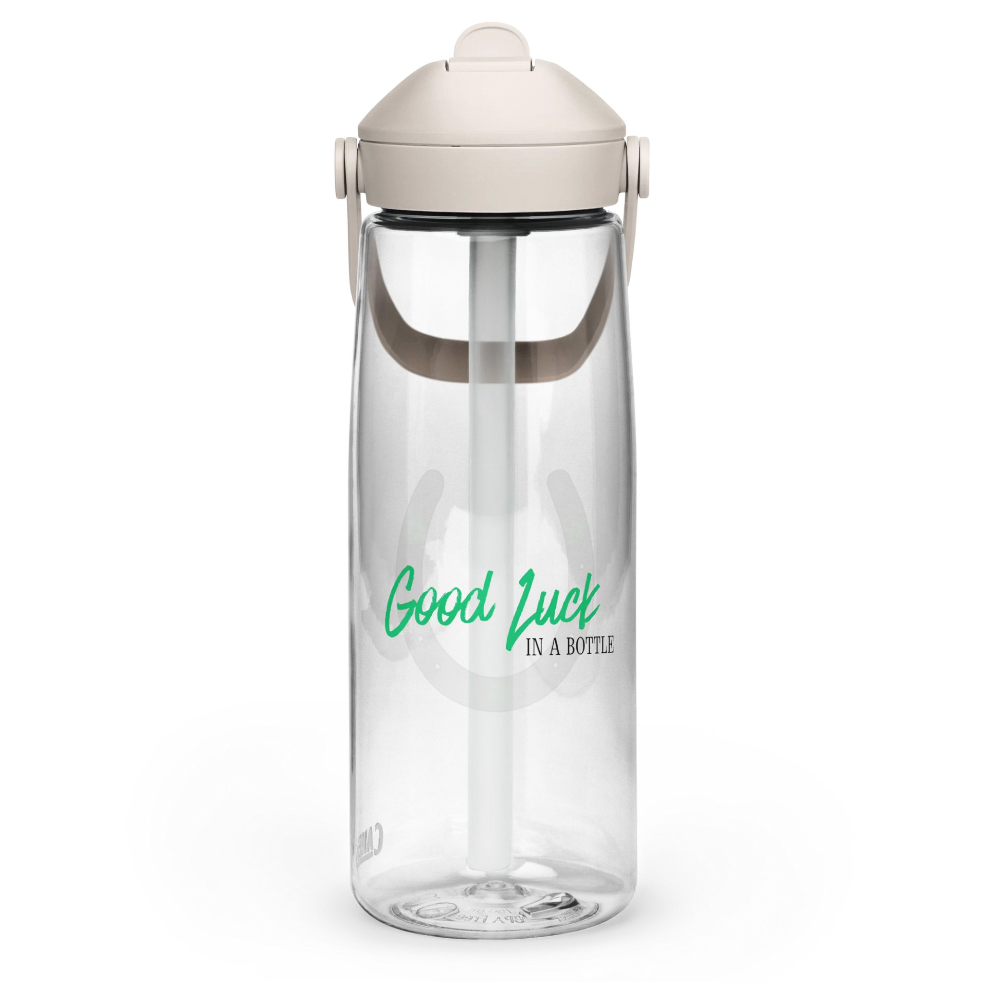 "Good Luck" in a Flip Straw Bottle product image (3)