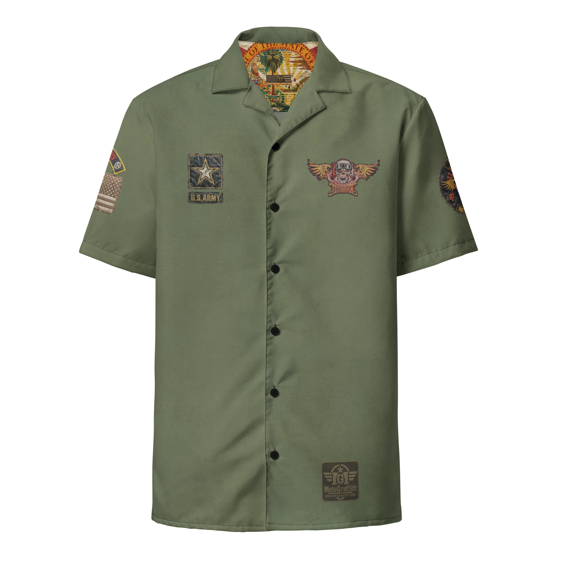 Distressed USCRA Official Club Shirt OD product image (1)