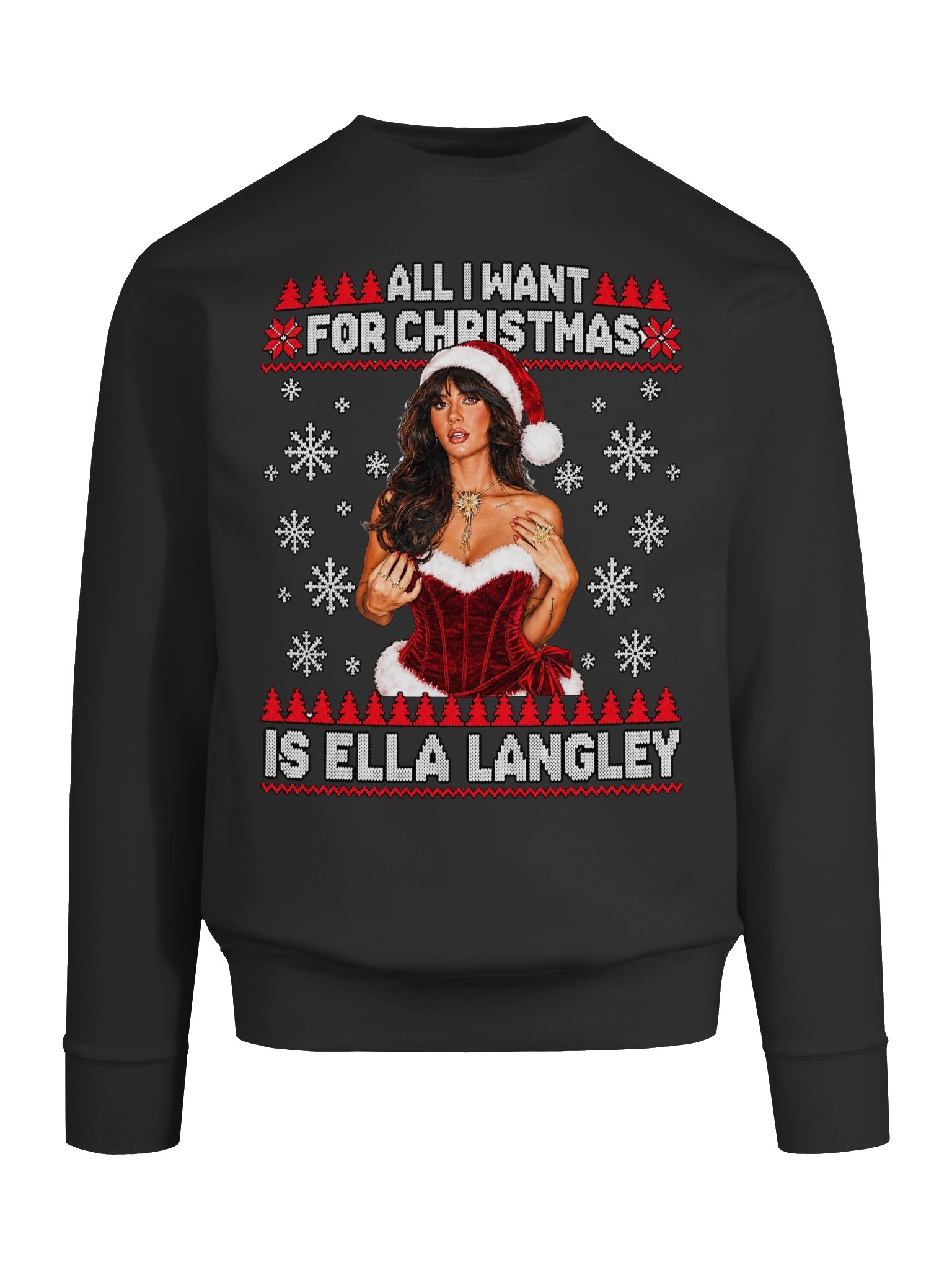 All I Want for Christmas Is Ella Langley™ Unisex Sweatshirt - Ugly Sweater Edition product image (8)
