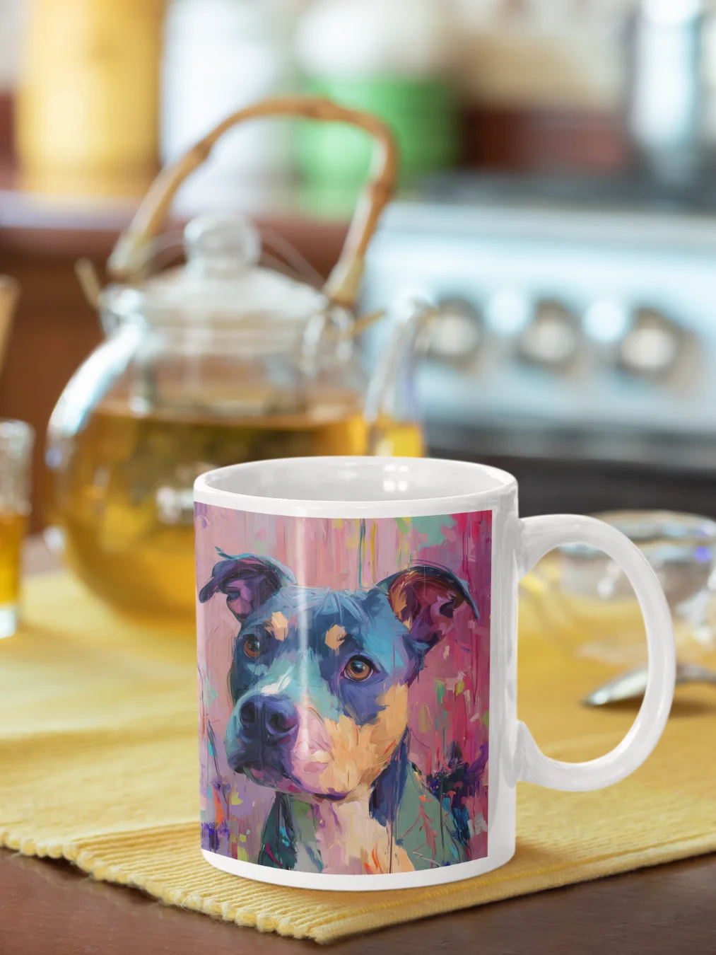Painterly Pitbull Mug product image (1)