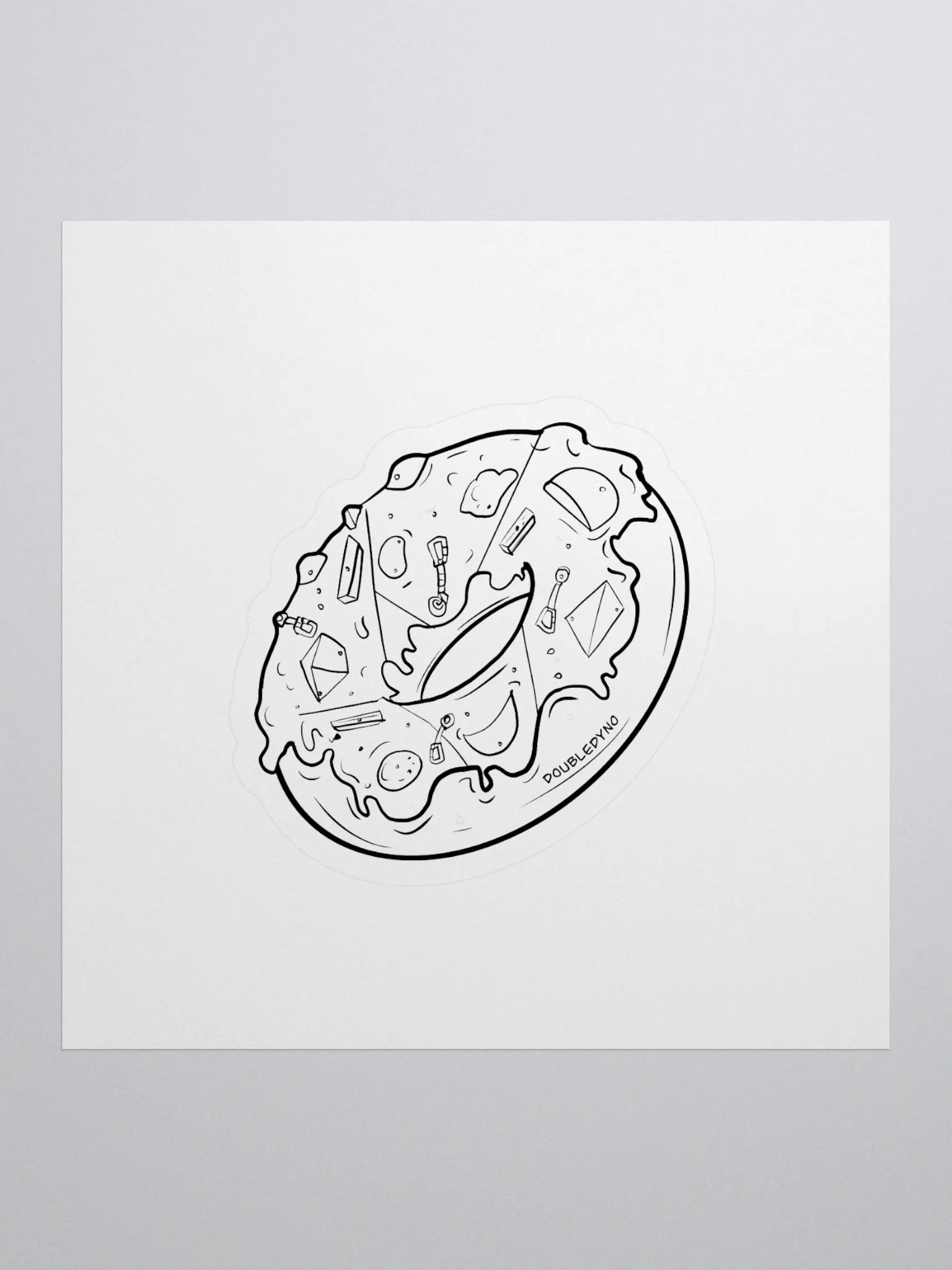 Donut climbing wall sticker product image (1)