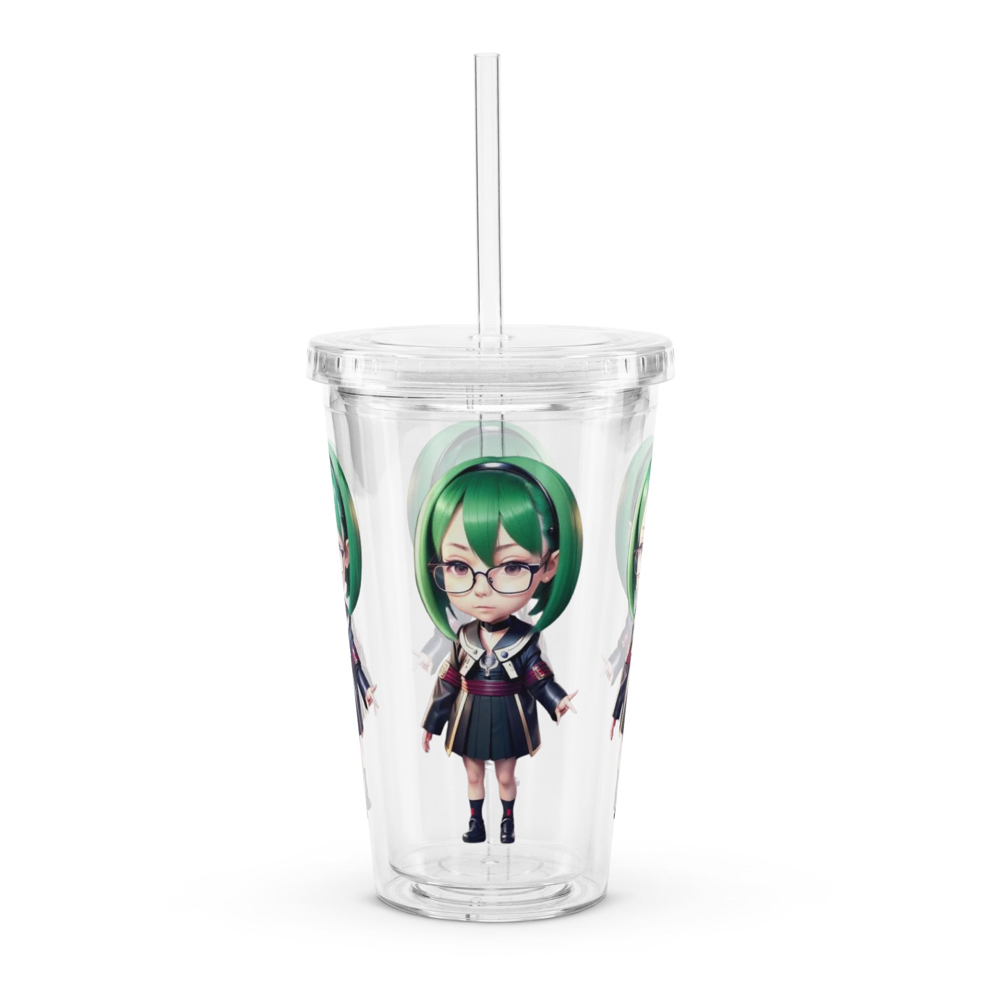 (Green CHIBI) K Clear Plastic Tumbler product image (4)