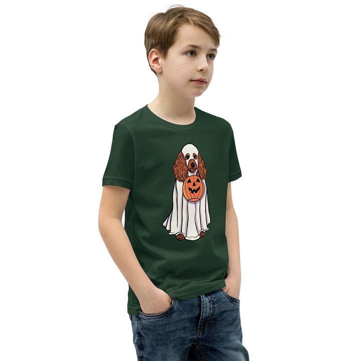 Halloween Standard Poodle(Red) Youth T-Shirt product image (2)