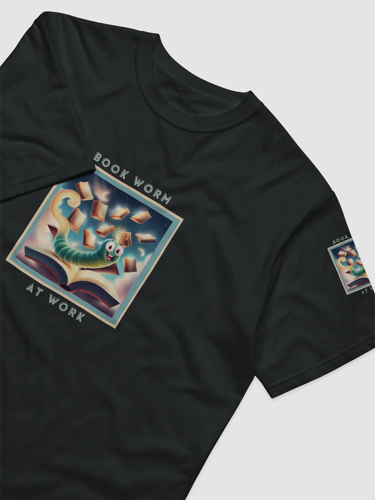 Book Worm at Work Econcious Unisex T-shirt product image (3)