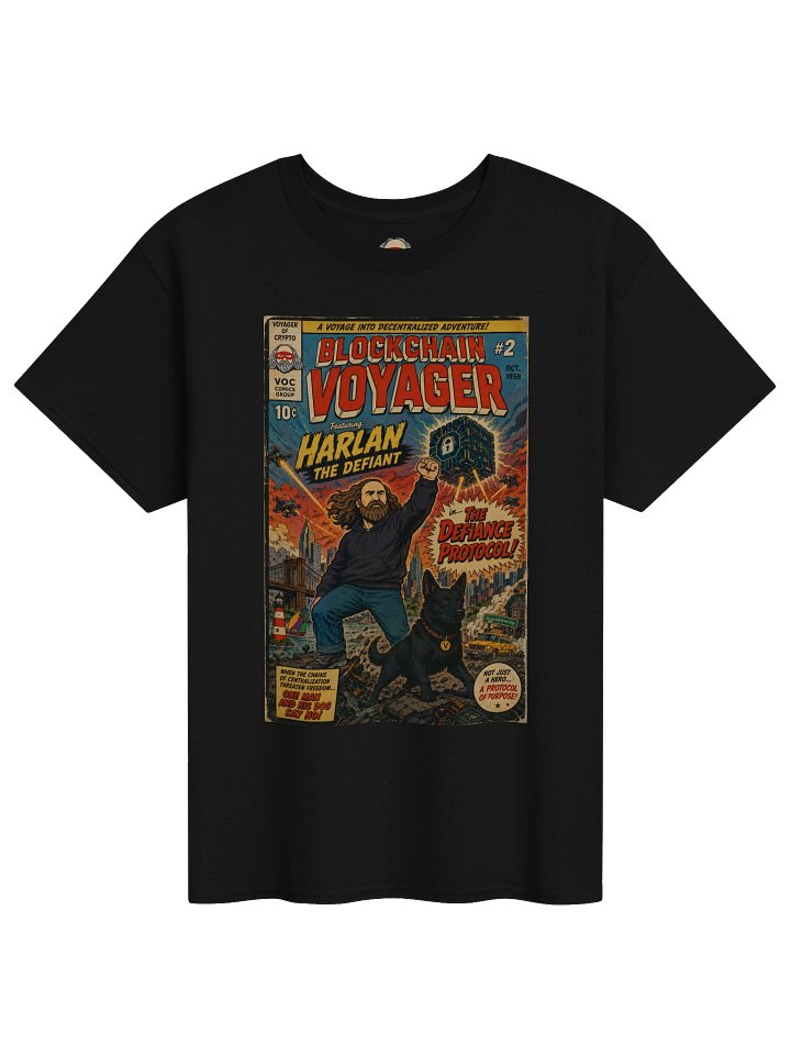 Harlan, The Defiant - Blockchain Voyager #2 - Vintage Comic Book Tee product image (1)