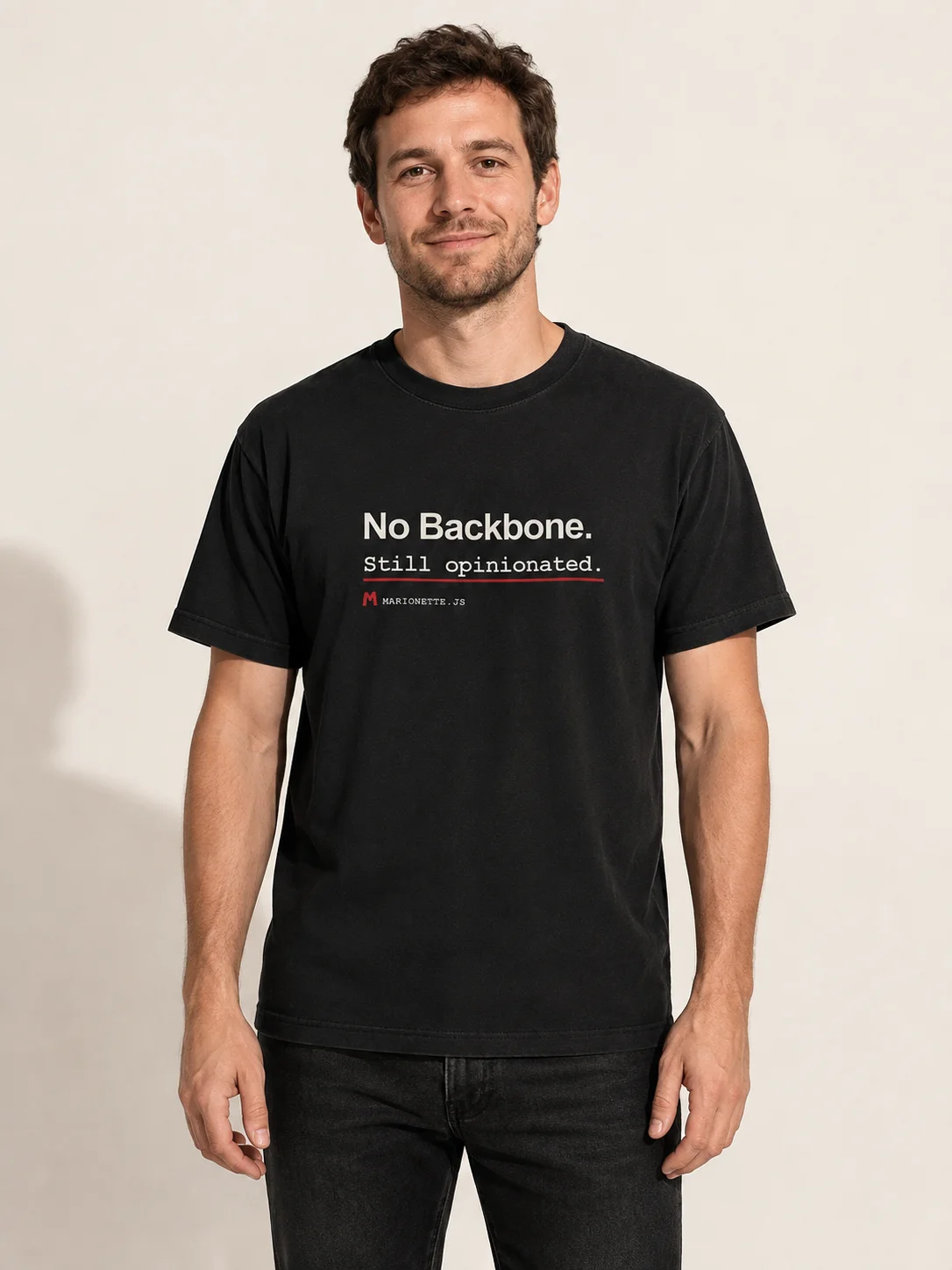 No Backbone. Still Opinionated. Tee product image (1)