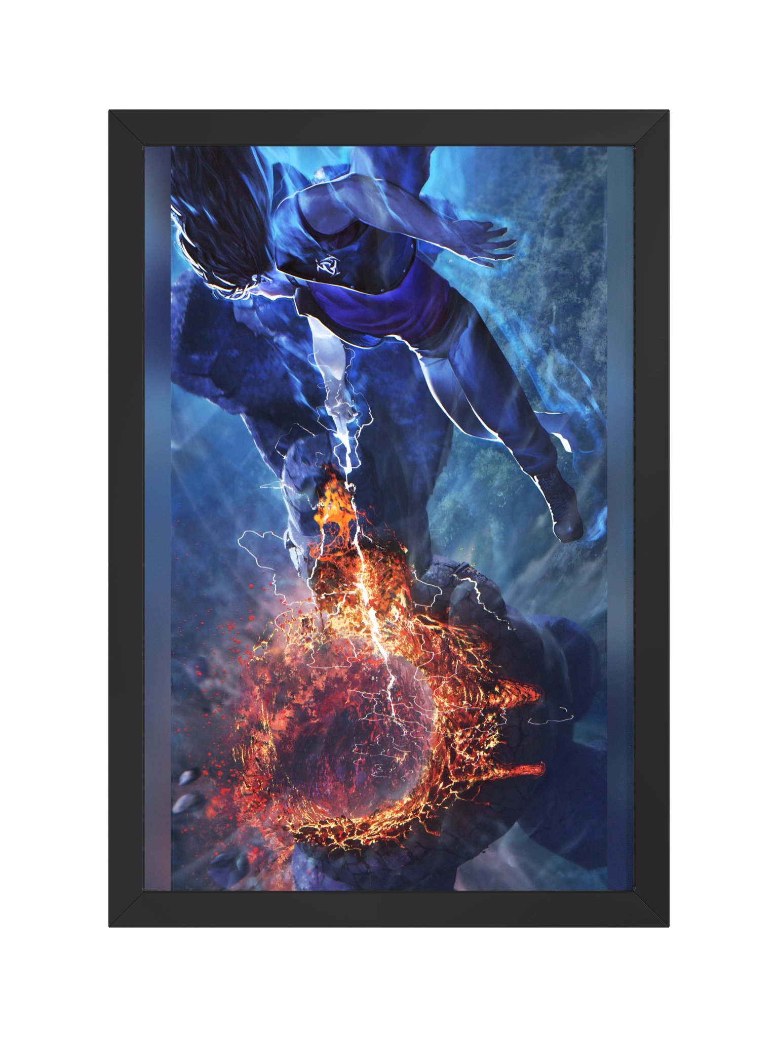 Crushing Stone - Landscape - Framed High-Quality Matte Poster product image (1)
