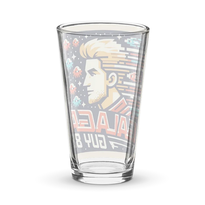 Retro Space Invader Pint Glass product image (2)