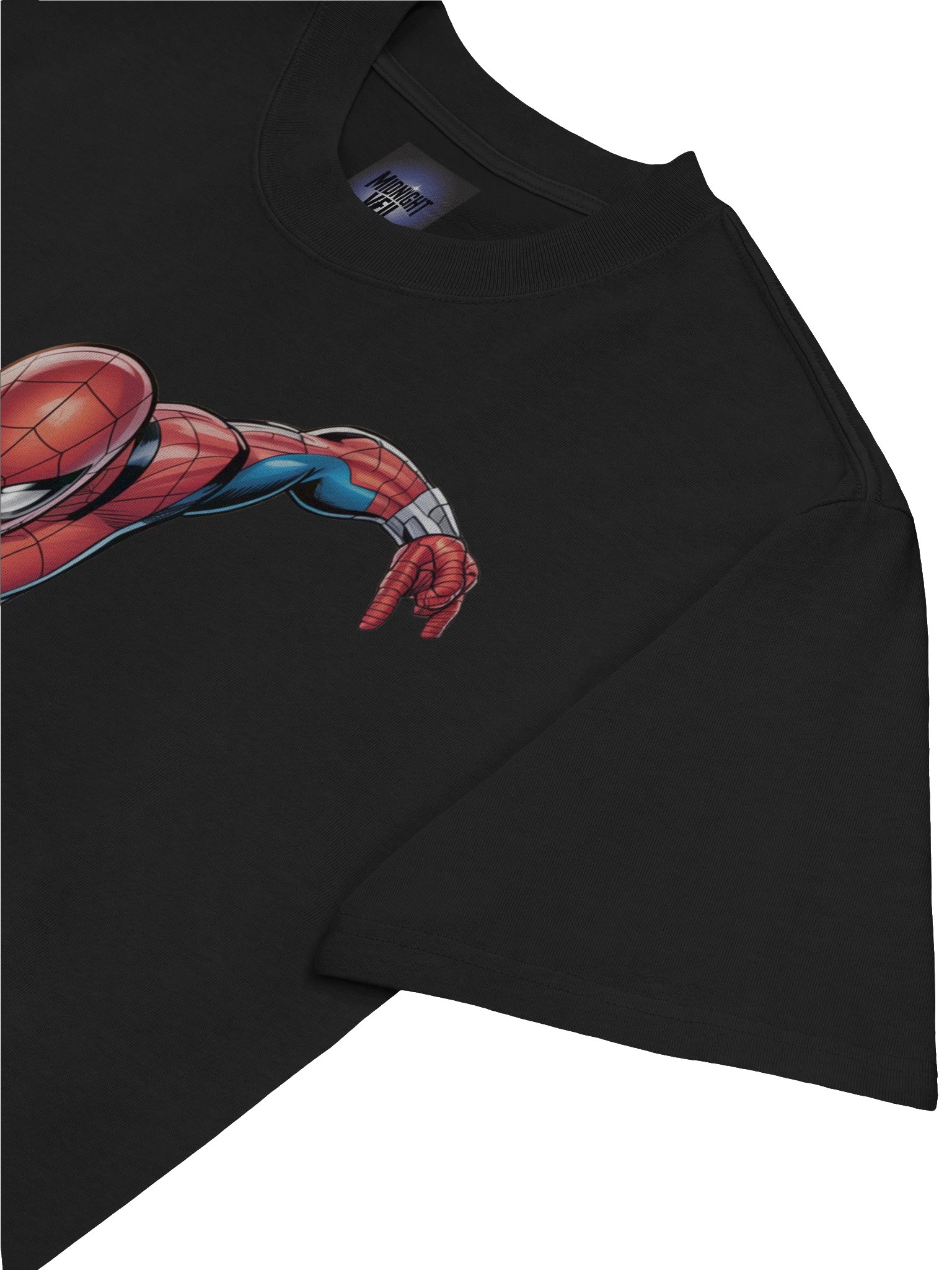 Spider-Man Web Shadow Leap Oversized Faded T-Shirt product image (7)