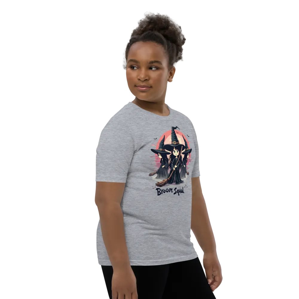 Broom Squad Youth Witch T-Shirt product image (12)