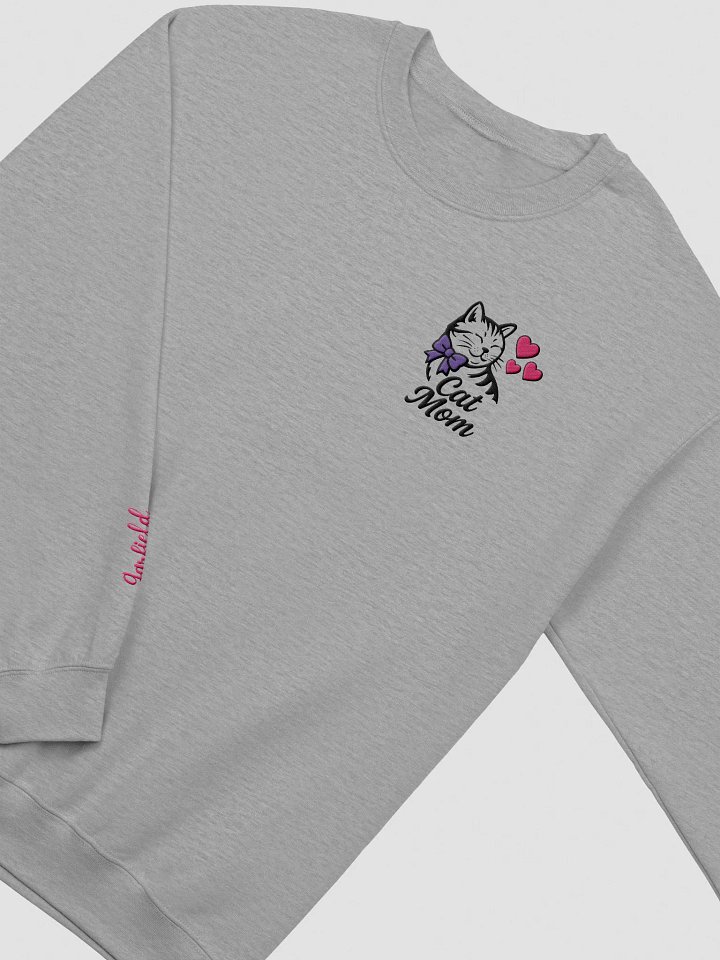 CAT MOM / SWEATSHIRT WITH PERSONALIZED NAME / EMBROIDERED product image (1)