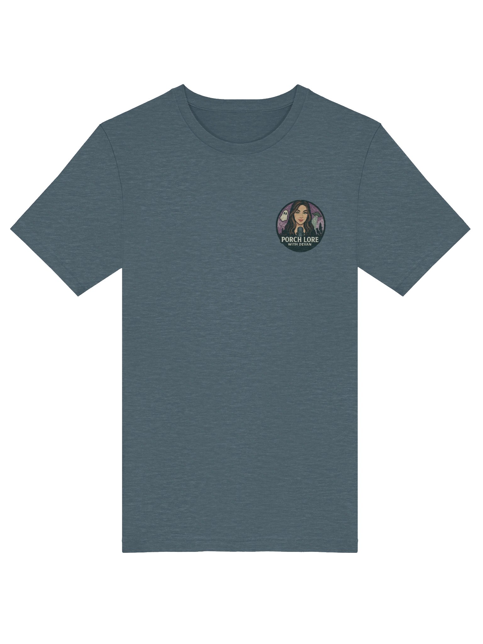 MOTHMAN LURKER W/ FRONT LOGO SUPER SOFT T-SHIRT (HEATHERED COLORS PT.1) product image (5)