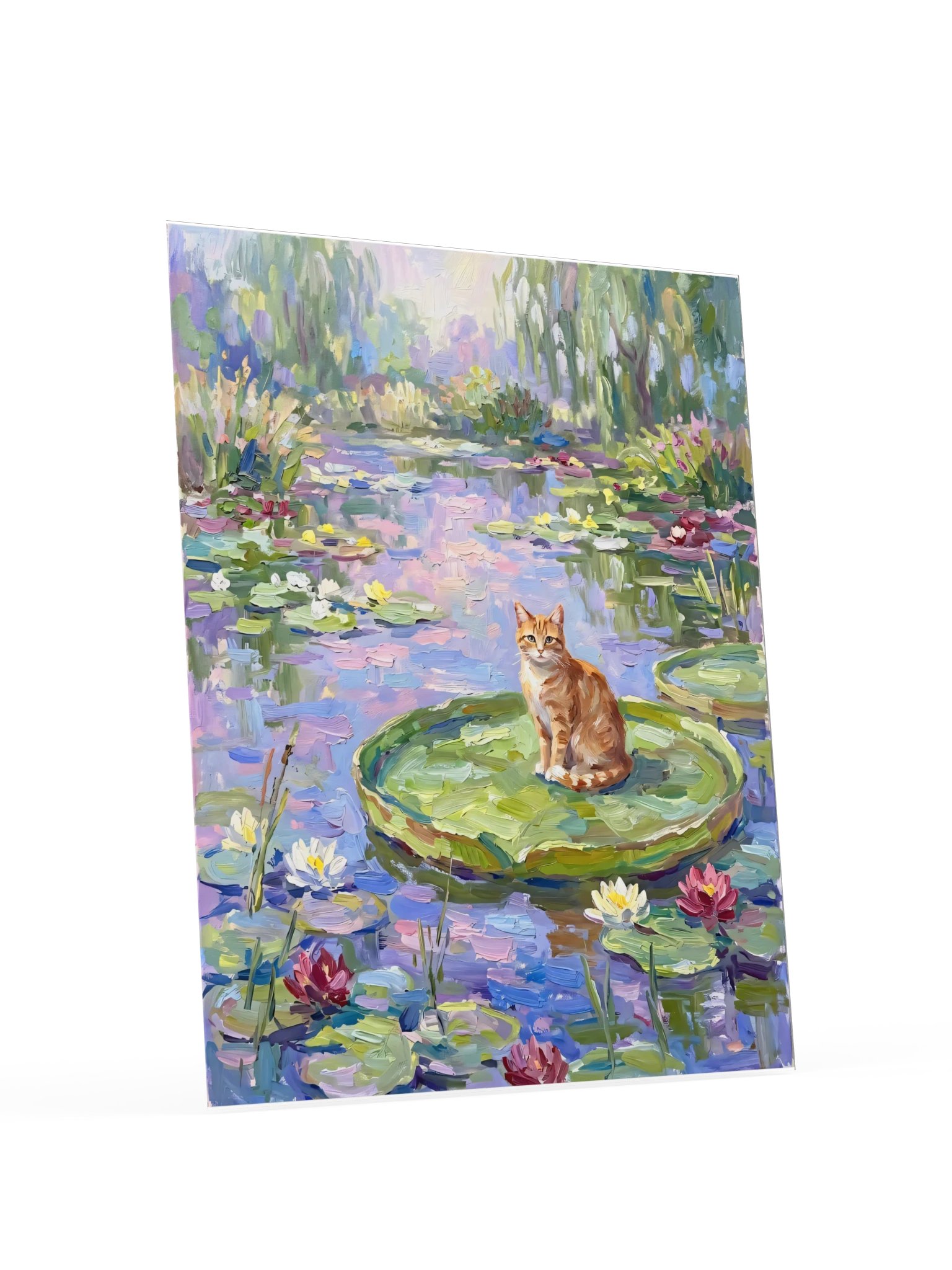 Water Lilies Cat Poster product image (18)
