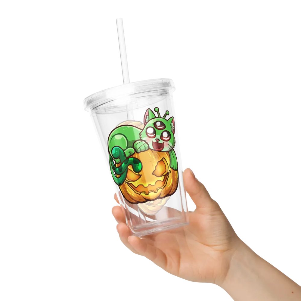 Halloween Cosmos Cat 16oz Tumbler product image (7)