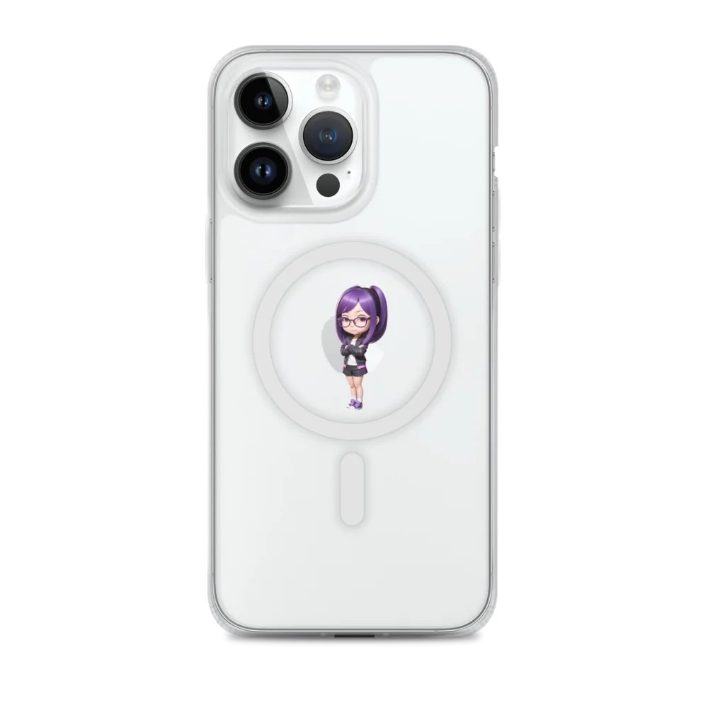 (PURPLE CHIBI) K Clear Case for iPhone product image (1)