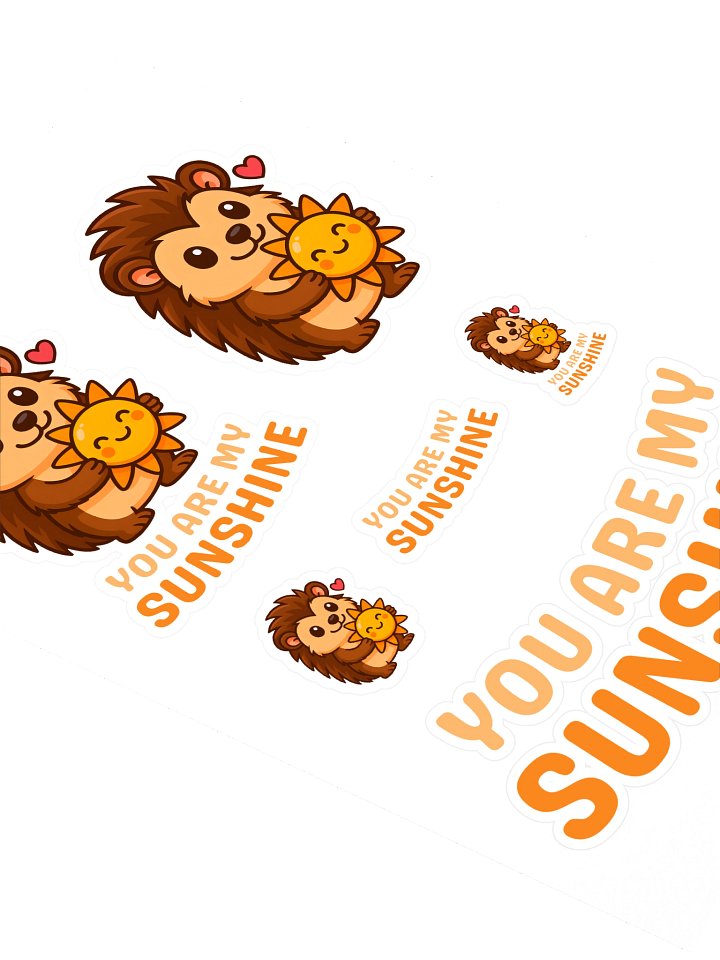 You are my sunshine sticker sheet product image (2)