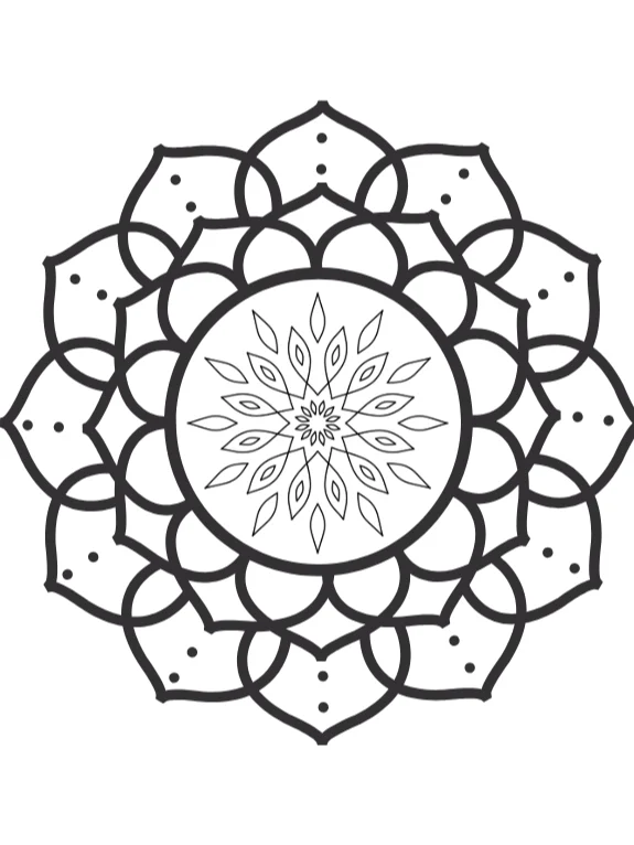 60, Mandala Art Adult colouring Book product image (2)