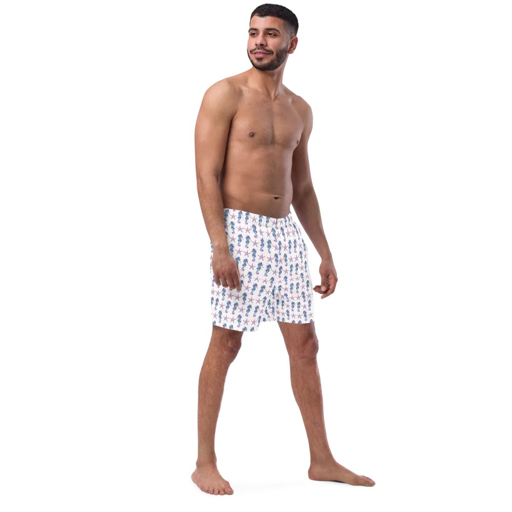 Seahorse And Starfish Swim Trunks product image (6)