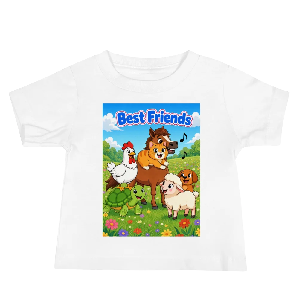 Cute Farm Friends Baby Tee product image (2)