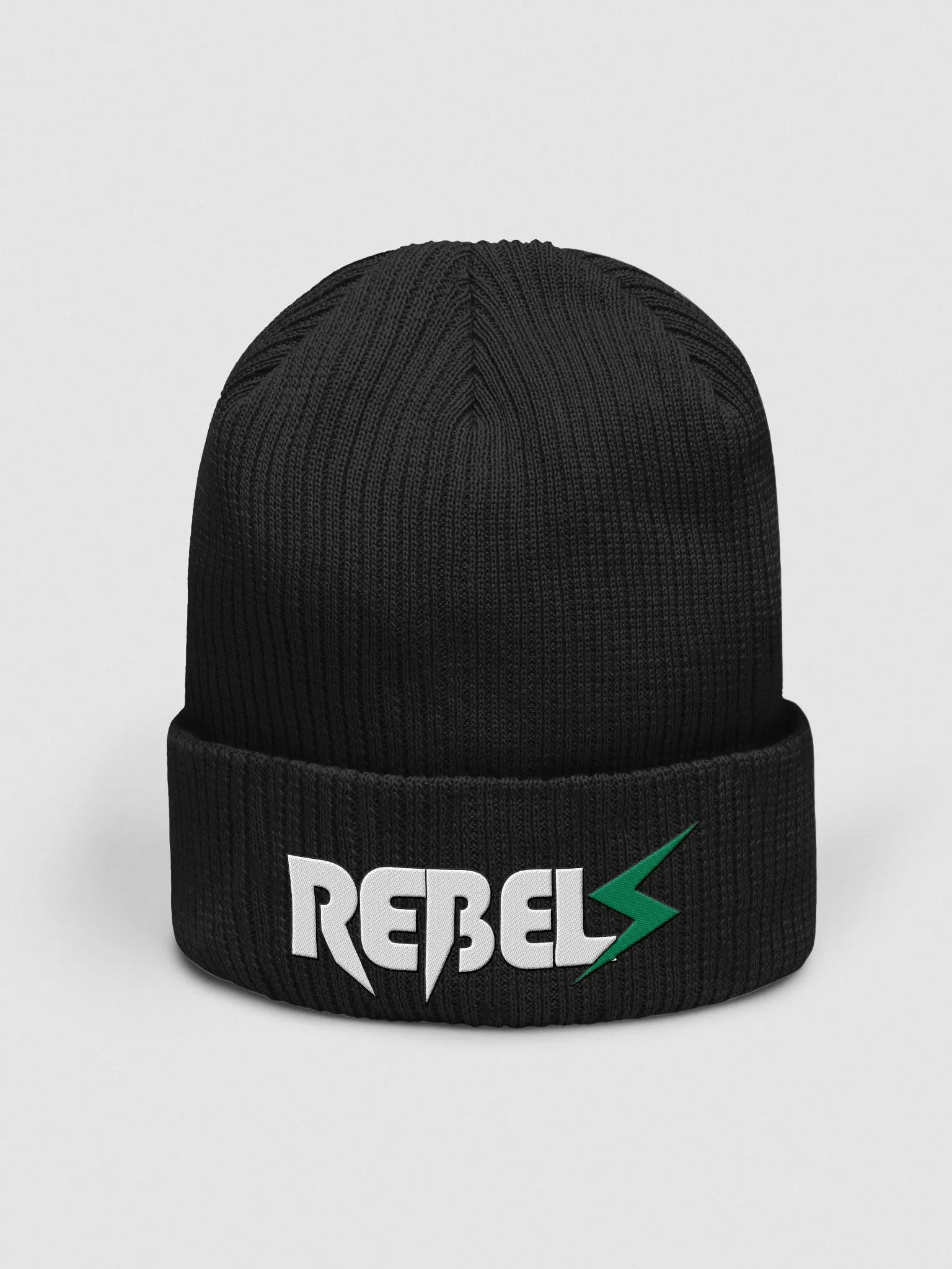 Rebels Beanie | Short Ribbed | Black product image (1)