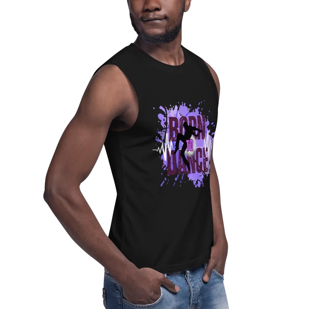 Expressive Born to Dance His Silhouette Muscle Tank product image (8)