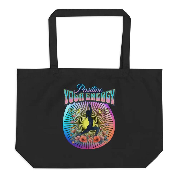 Positive Yoga Energy Organic Tote Bag product image (1)