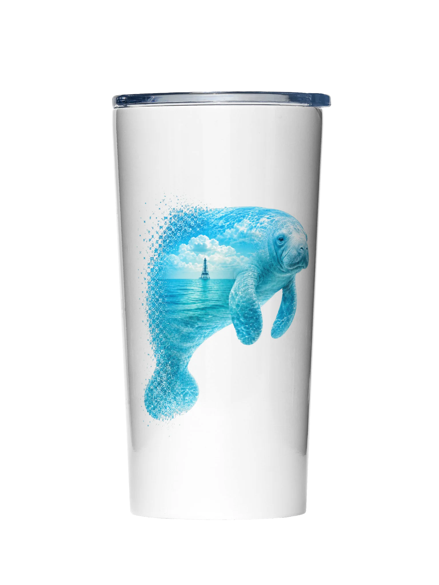 Manatee 20oz Stainless Steel Tumbler - Keys Collection: Lighthouse Edition product image (1)