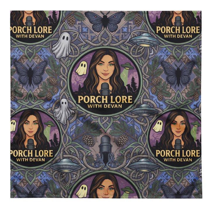 PORCH LORE DEVAN PERIWINKLE MOTH SCARF product image (1)