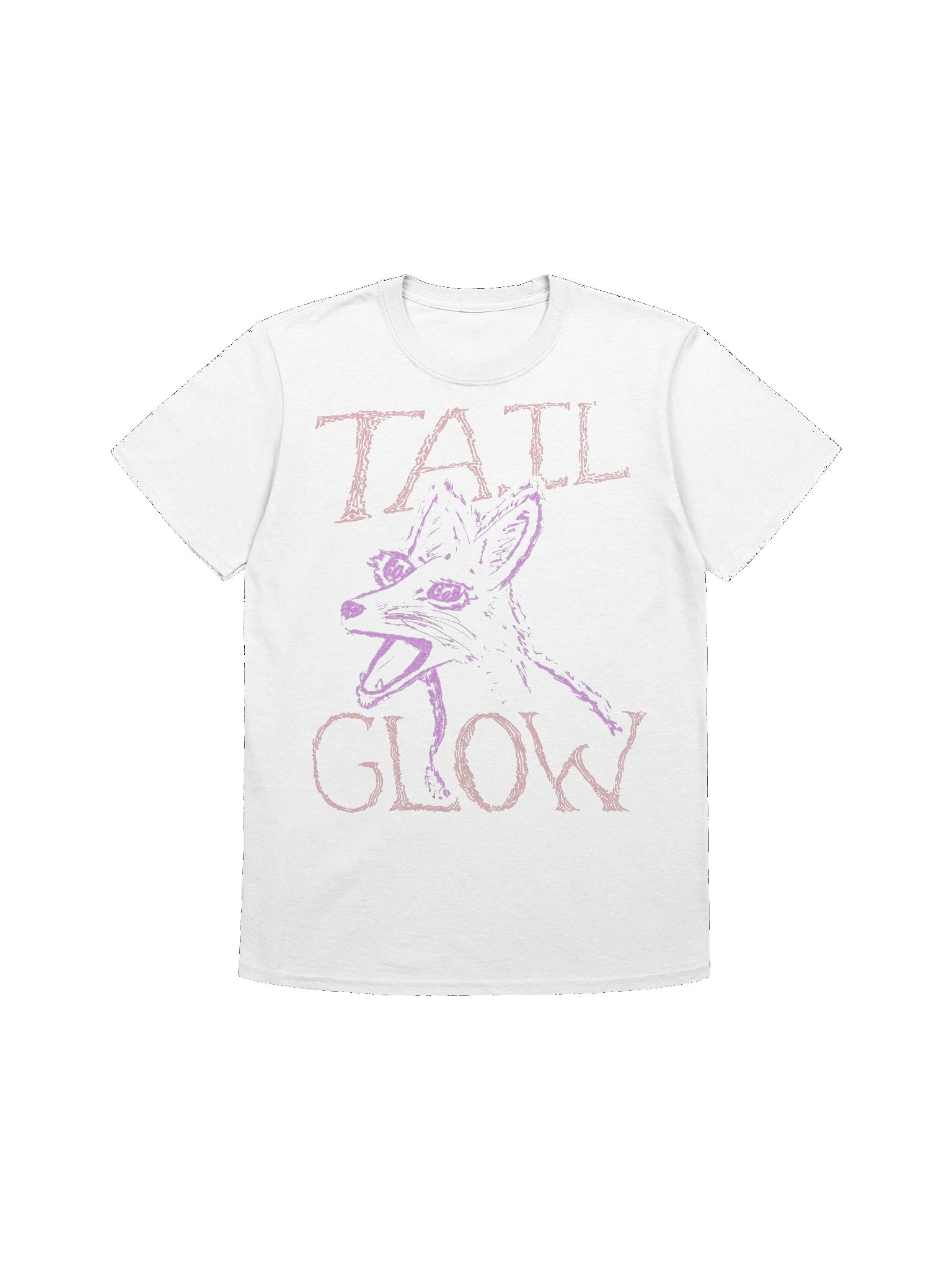 Tail Glow - Screaming Fox T-shirt - White product image (1)