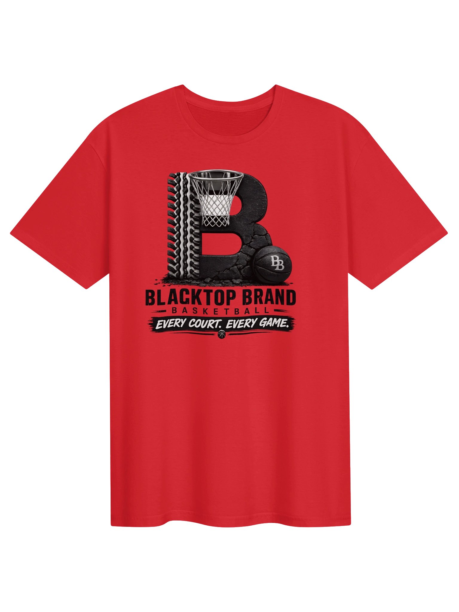 Blacktop Brand Basketball Logo Tee product image (1)