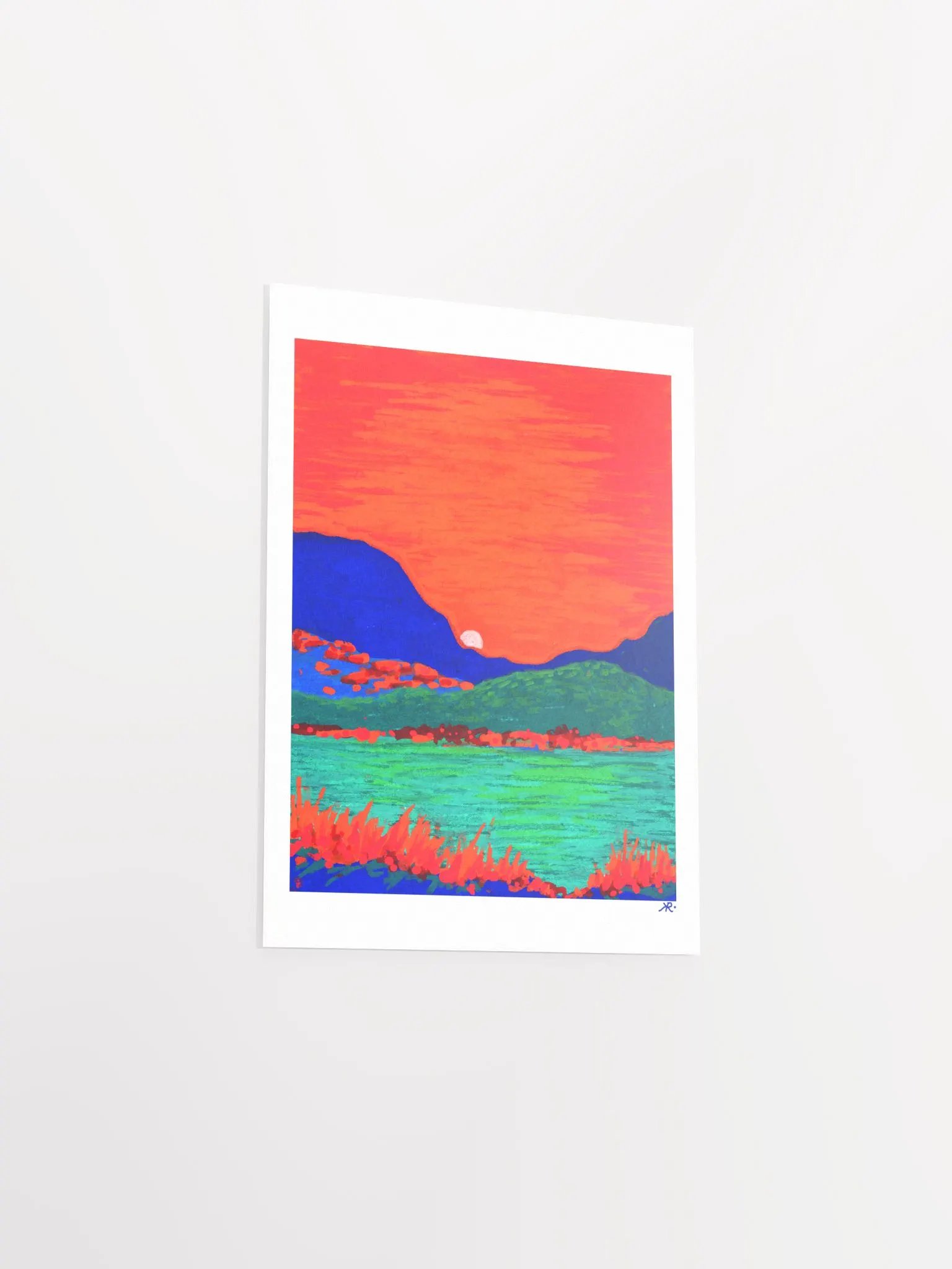 Dazzling Dreamsicle Hills | Vibrant Landscape product image (3)