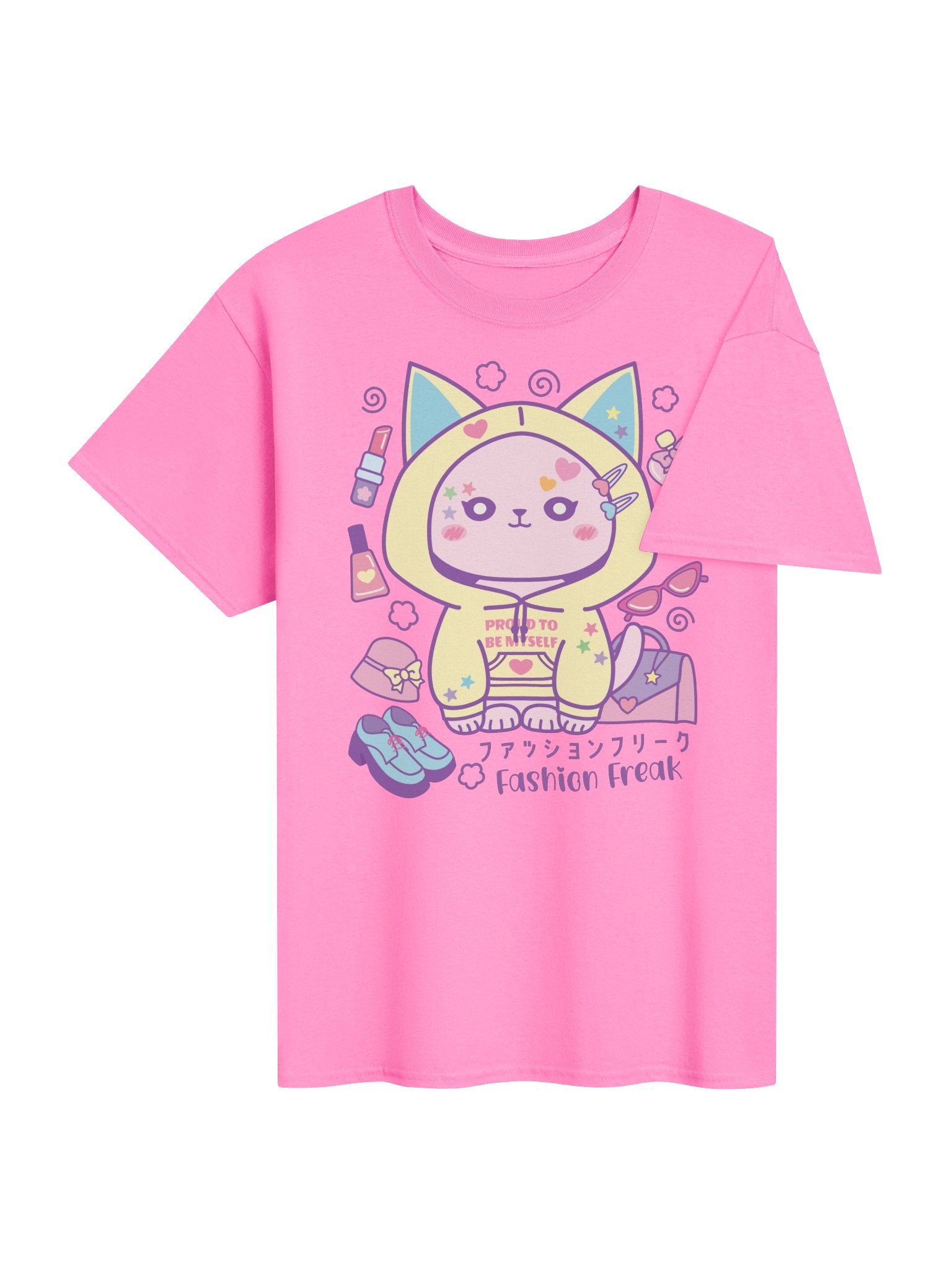 Fashion Freak Cat - Unisex Adult Heavyweight T-shirt product image (3)