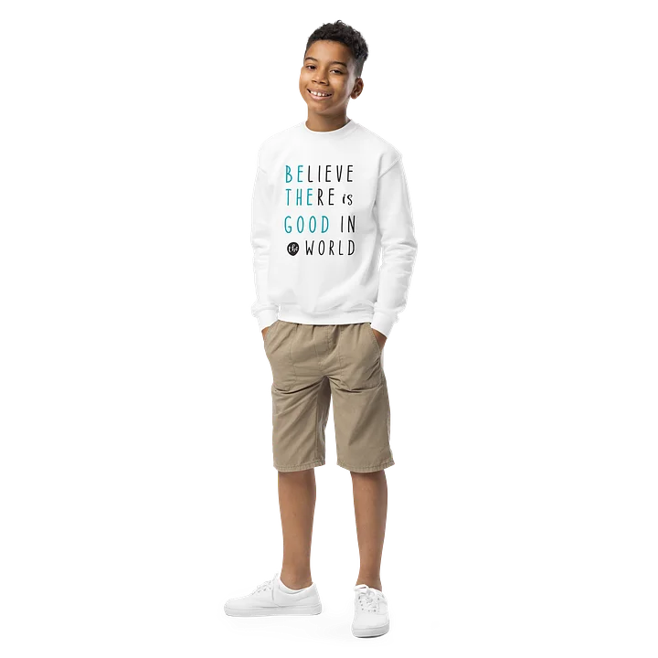 Believe There is Still Good in the World Youth Crew Neck Sweatshirt product image (7)