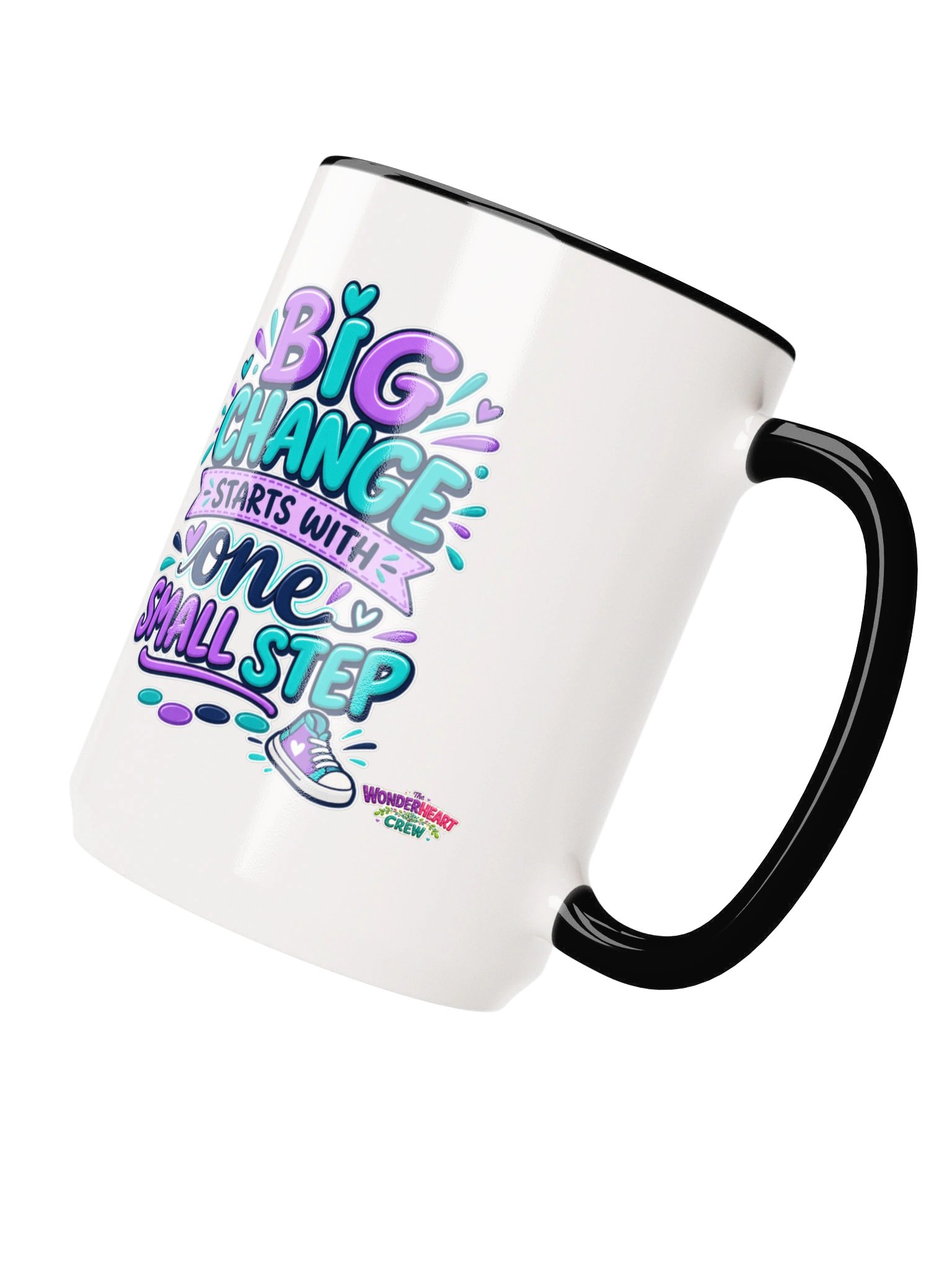 15 oz. Inspirational Mug - Big Change Starts With One Step product image (9)