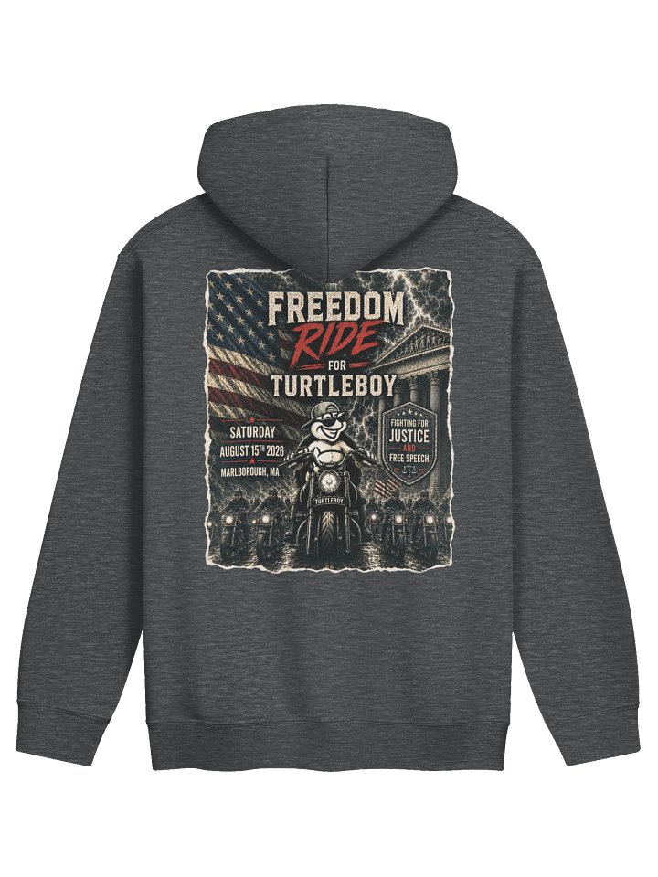 Freedom Ride for Turtleboy (Riders Wearing Gray) - Unisex Classic Hoodie product image (2)