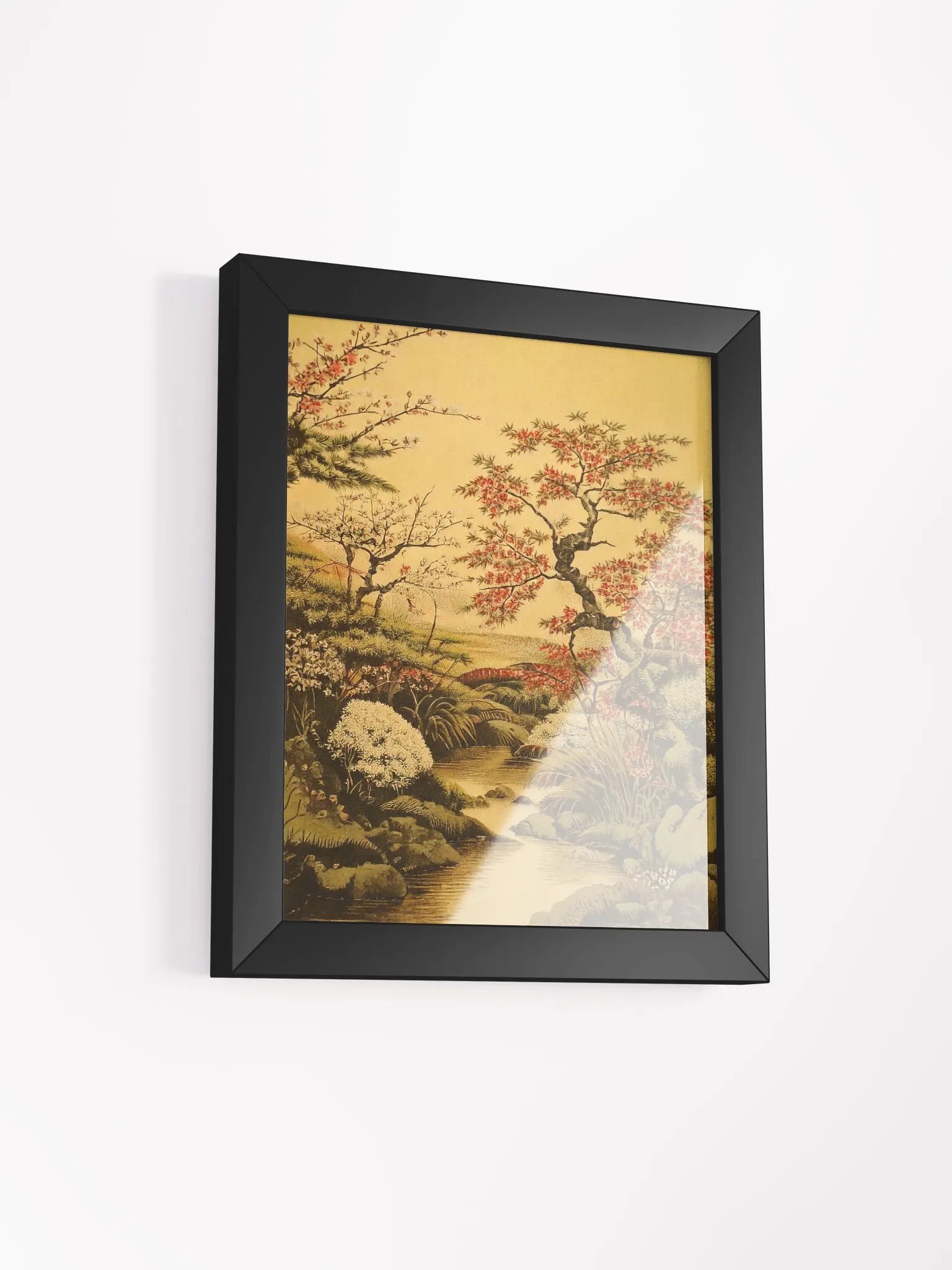 Serenity in Bloom – Japanese Kanō Inspired Art Print product image (1)