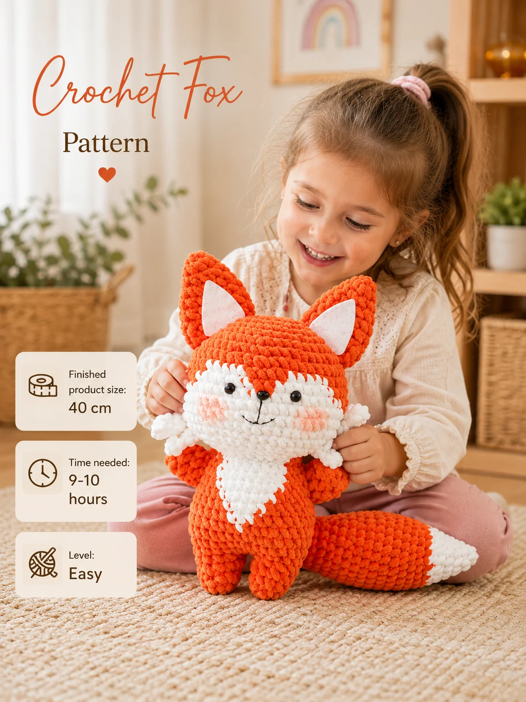 Cute Amigurumi Fox Crochet Pattern product image (1)