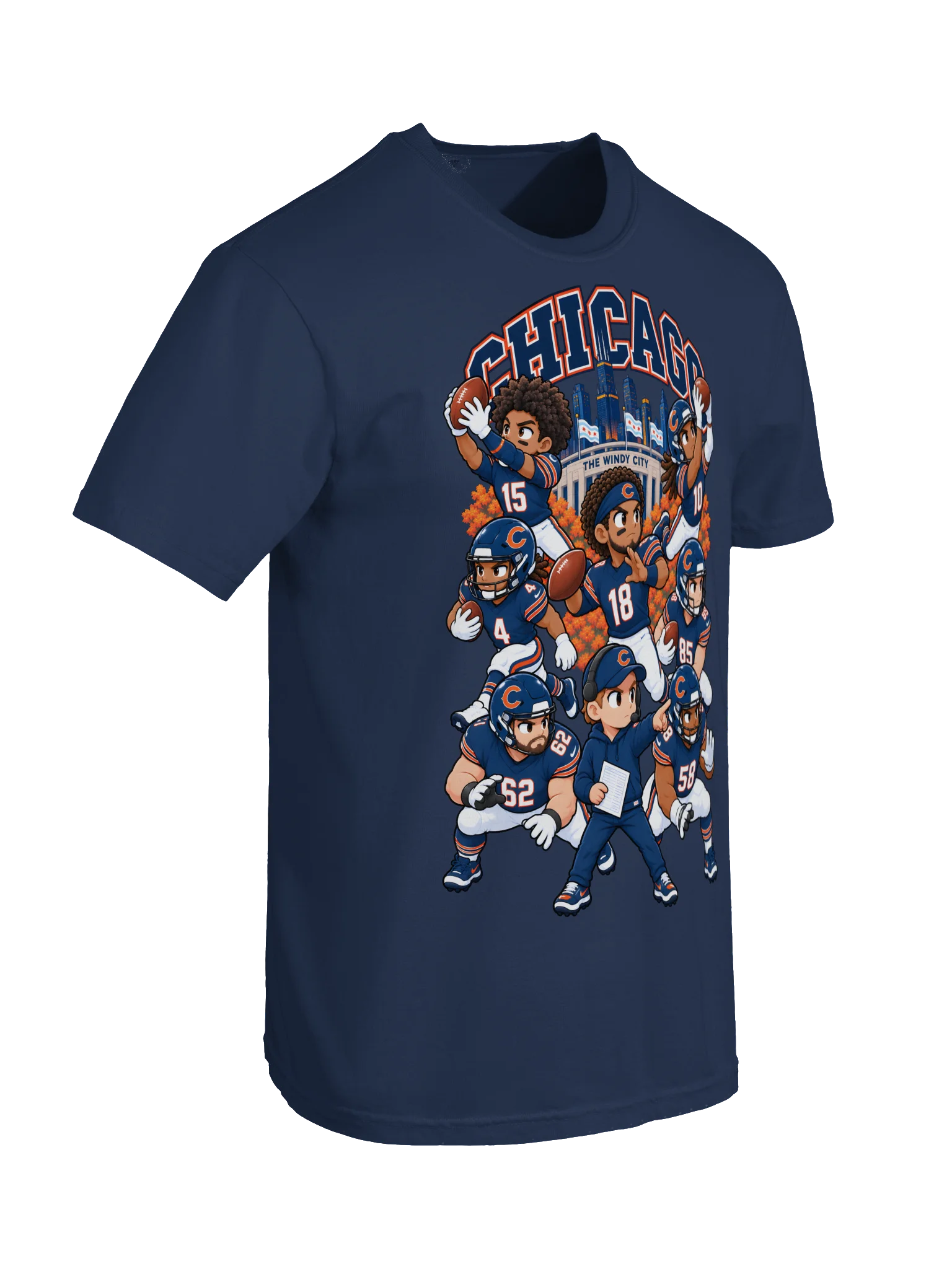 Chicago Football Animated Player T-Shirt product image (64)