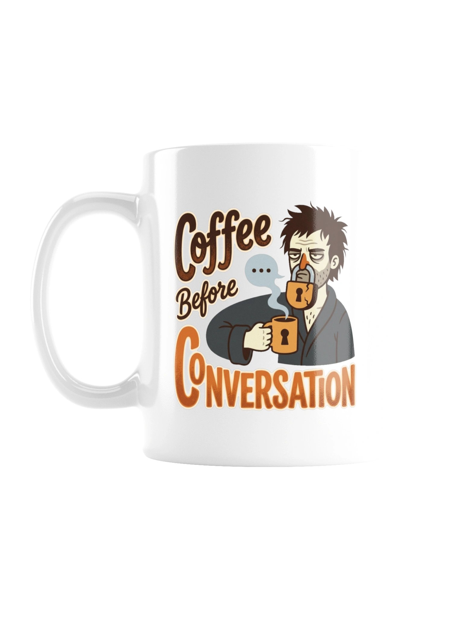 "Coffee Before Conversation" Ceramic Mug product image (1)