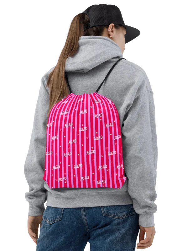 XOXO Blush Gym Drawstring Bag. product image (1)