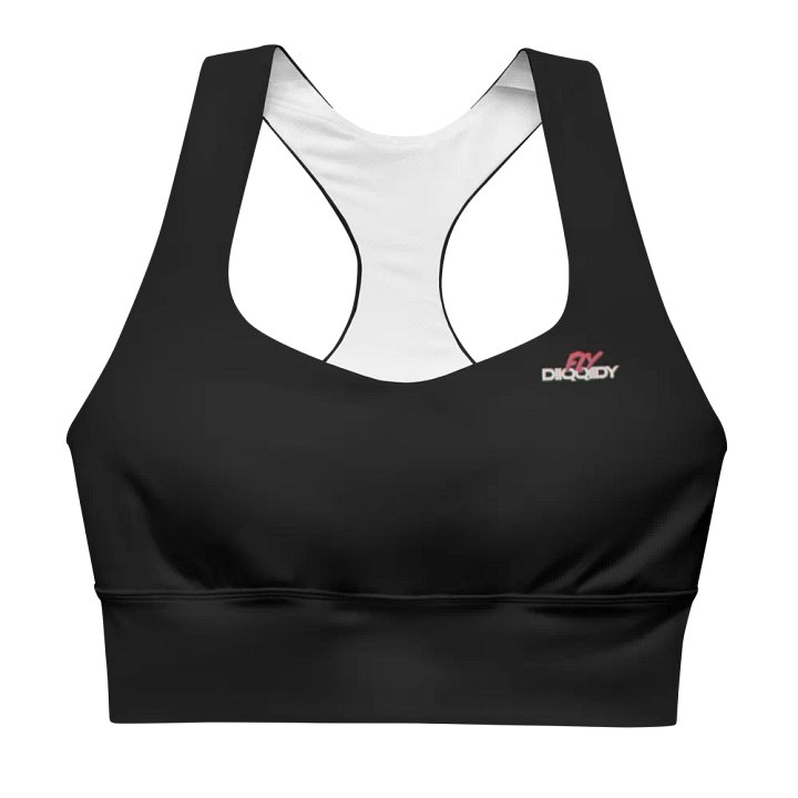 Fly Diiqqiidy Black Longline Ladies Sports Bra product image (1)