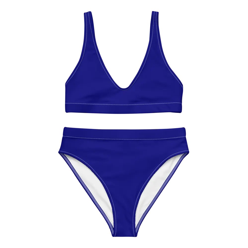 Plain Color Navy Blue Bikini Set product image (5)