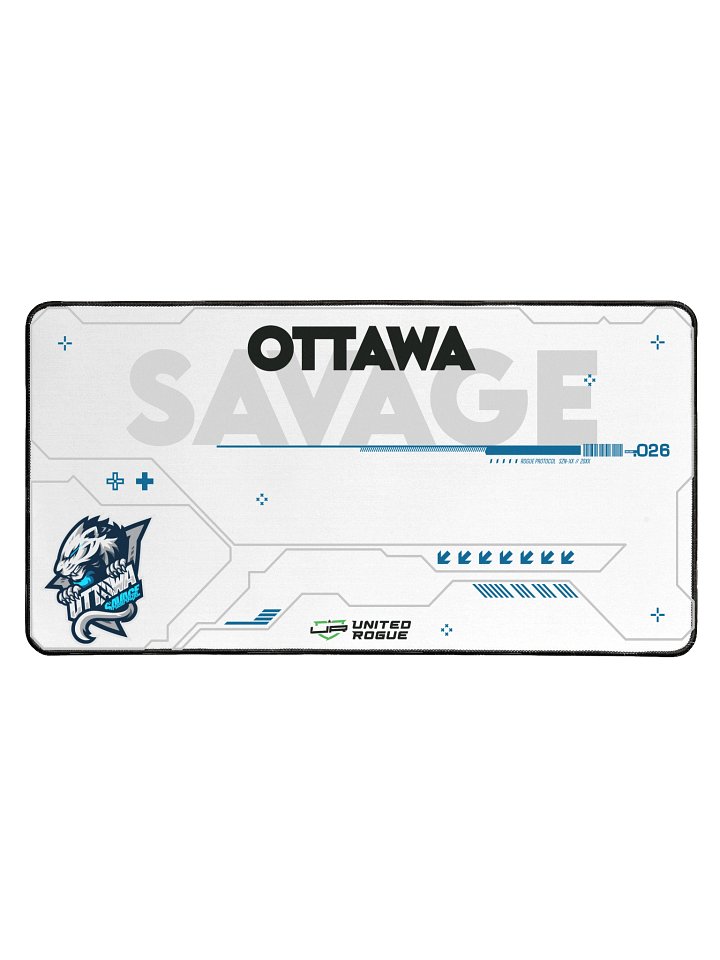Ottawa Savage White Desk Mat product image (1)