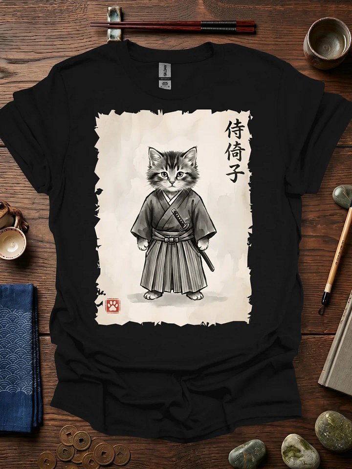 Young Cat Samurai T-Shirt product image (11)
