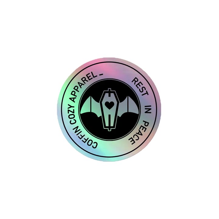 Rest In Peace Holographic Sticker product image (1)