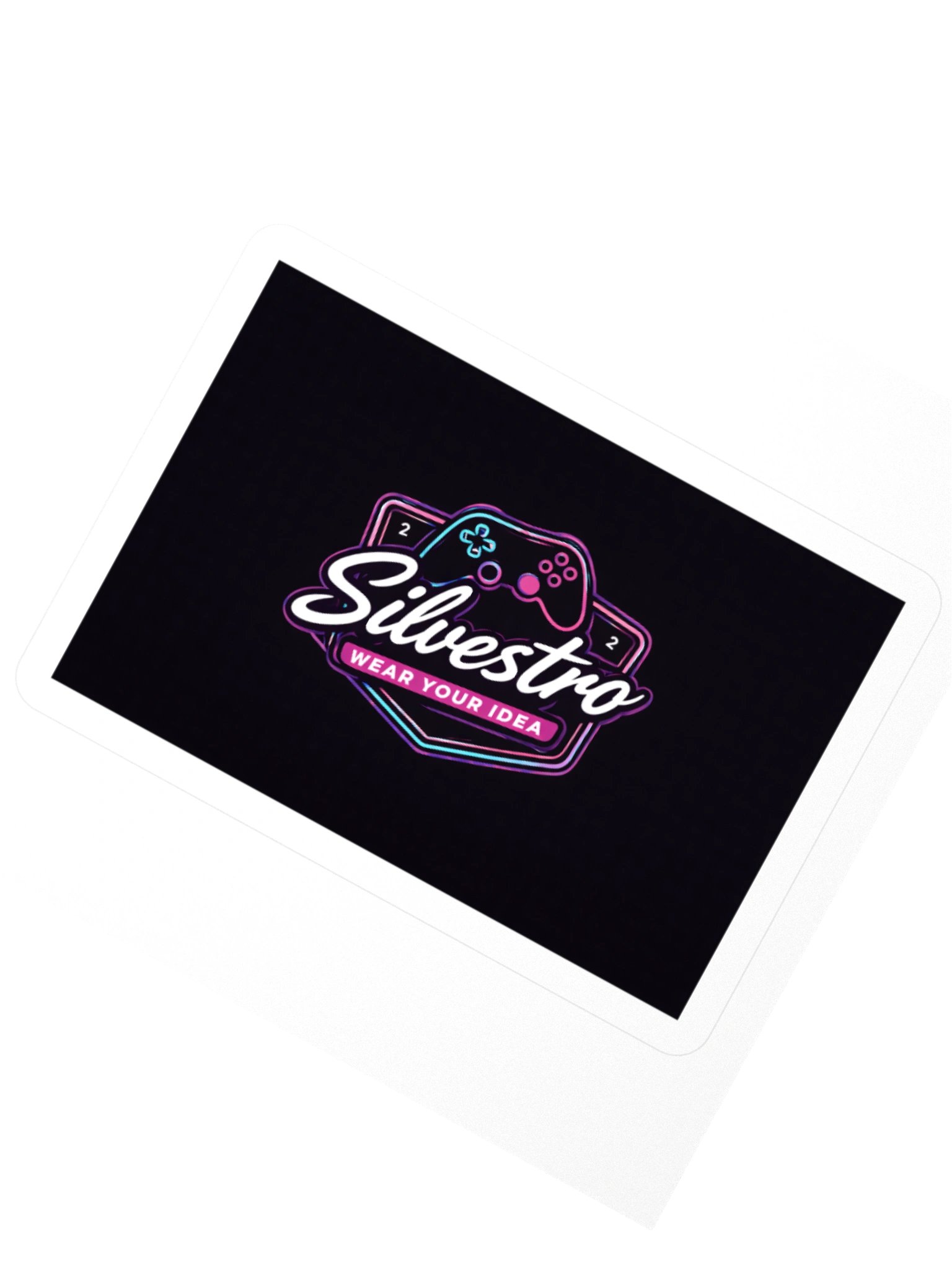 Neon Gamer Logo Kiss Cut Stickers product image (6)
