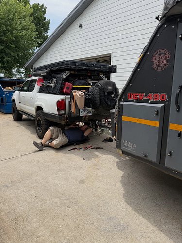 Shoutout to @bosshawgoffroad for fitting me in last minute and sorting out my trailer break issue.